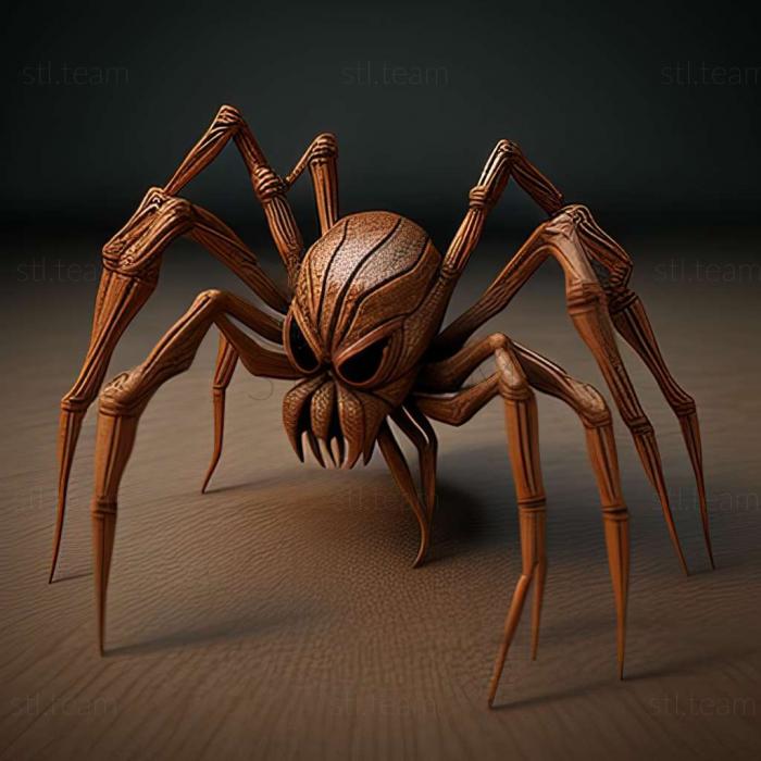 3д модель паука
